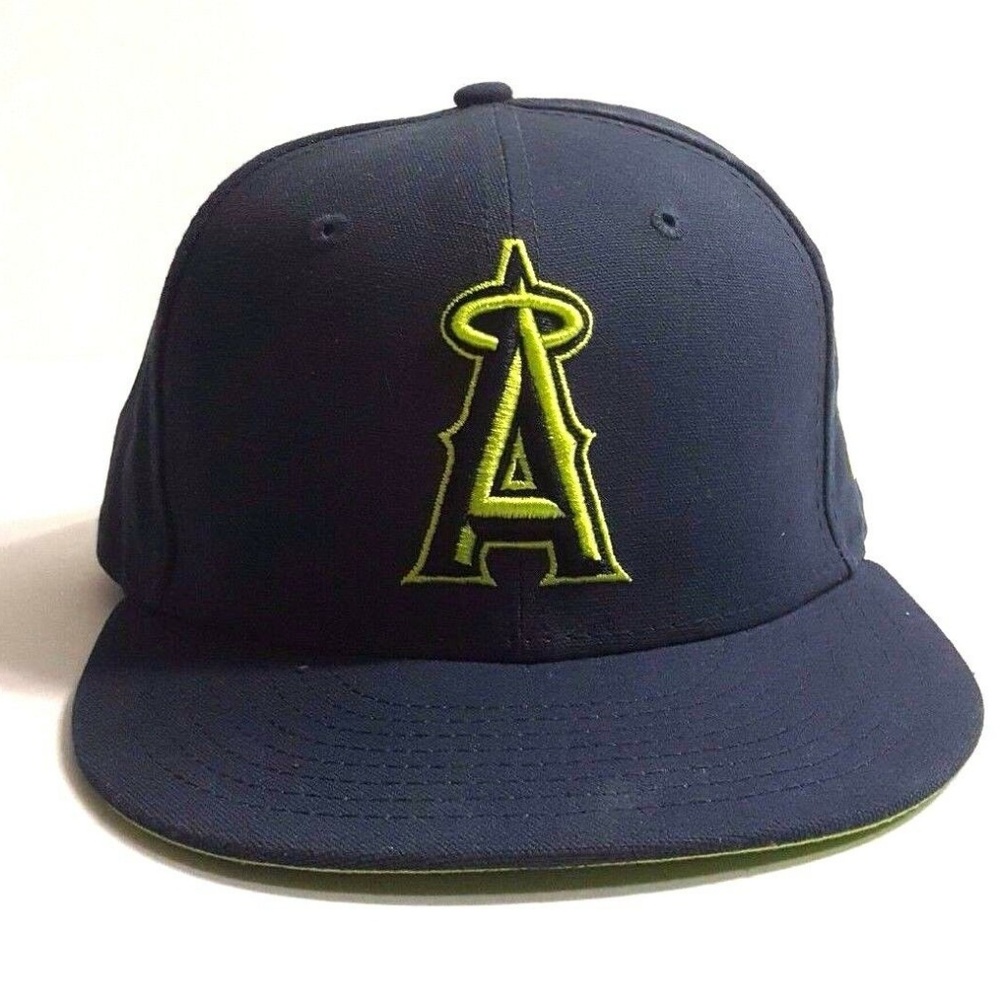 Angels New Era Fitted Hat Size 7 Baseball